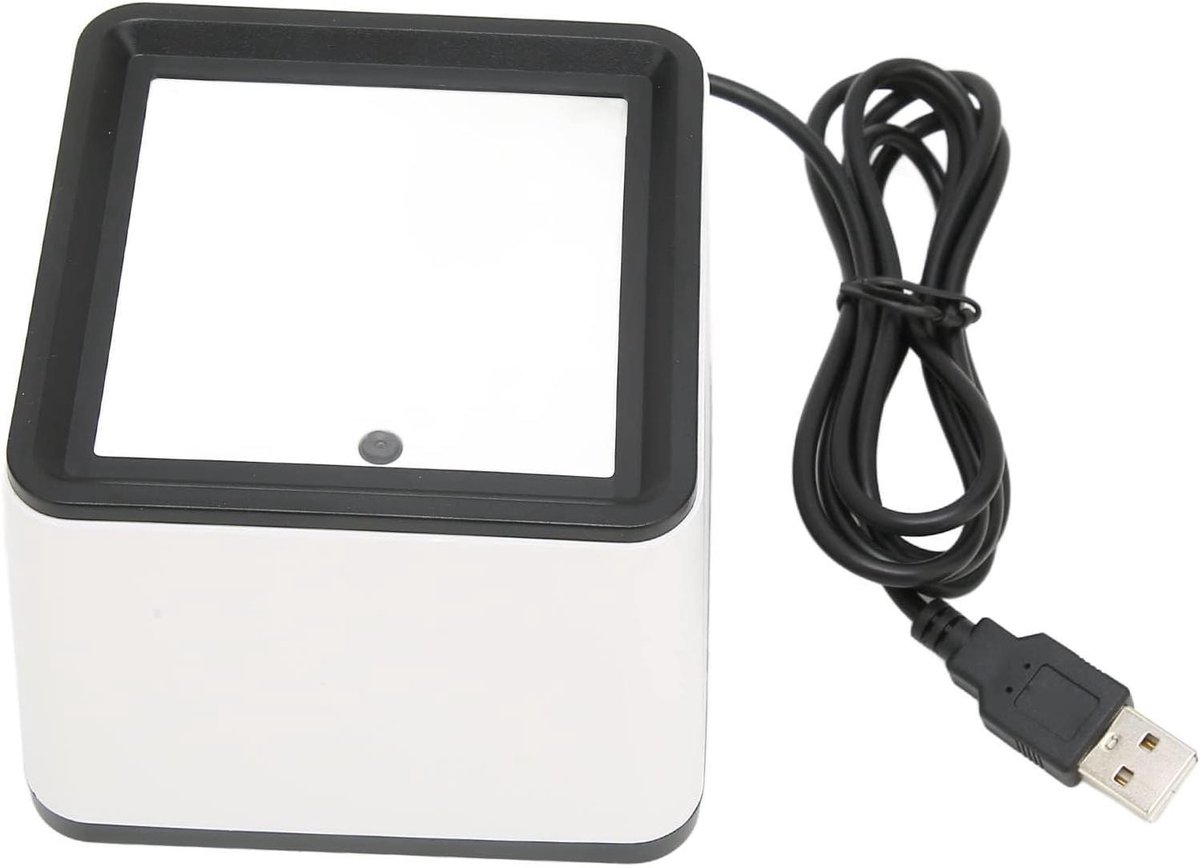 Barcode Scanner - QR Code Lezer - Snel Betalingen Scannen - Handsfree Desktop Model