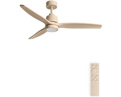 CREATE - Stille plafondventilator van 40 W met technische ABS-bladen, verkrijgbaar in verschillende maten - M - Met licht - Afstandsbediening - WIND STYLANCE