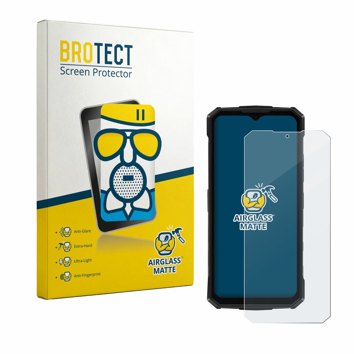 BROTECT - Screenprotector voor Doogee Fire 5 Pro - Folie Beschermfolie Beschermglas matte