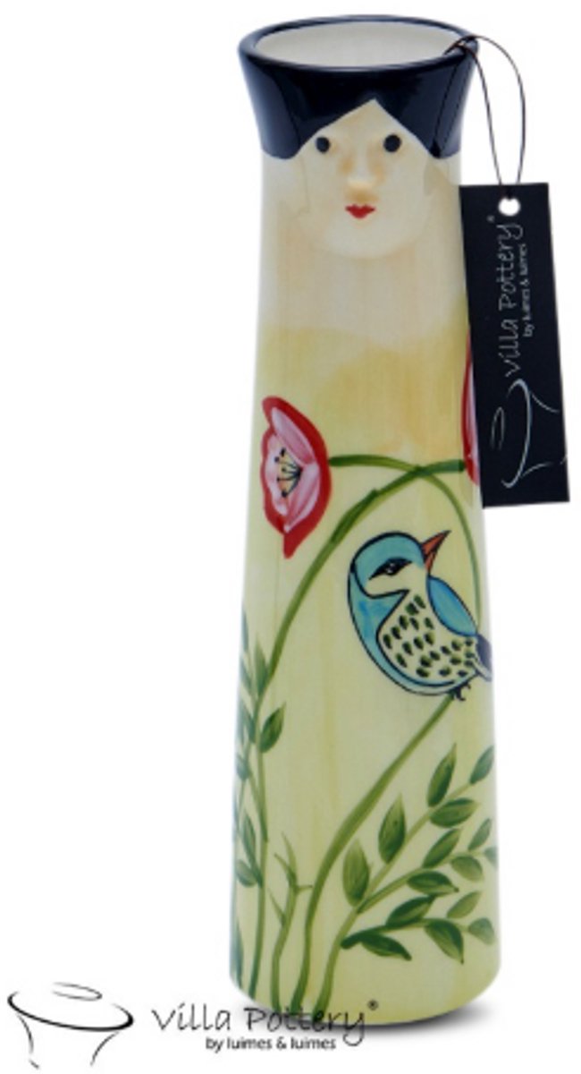 Villa Pottery Vaas - Villa Pottery - Woondecoratie - Decoratie - Porselein - Waterdicht - Garden Pleasure 1E Groen
