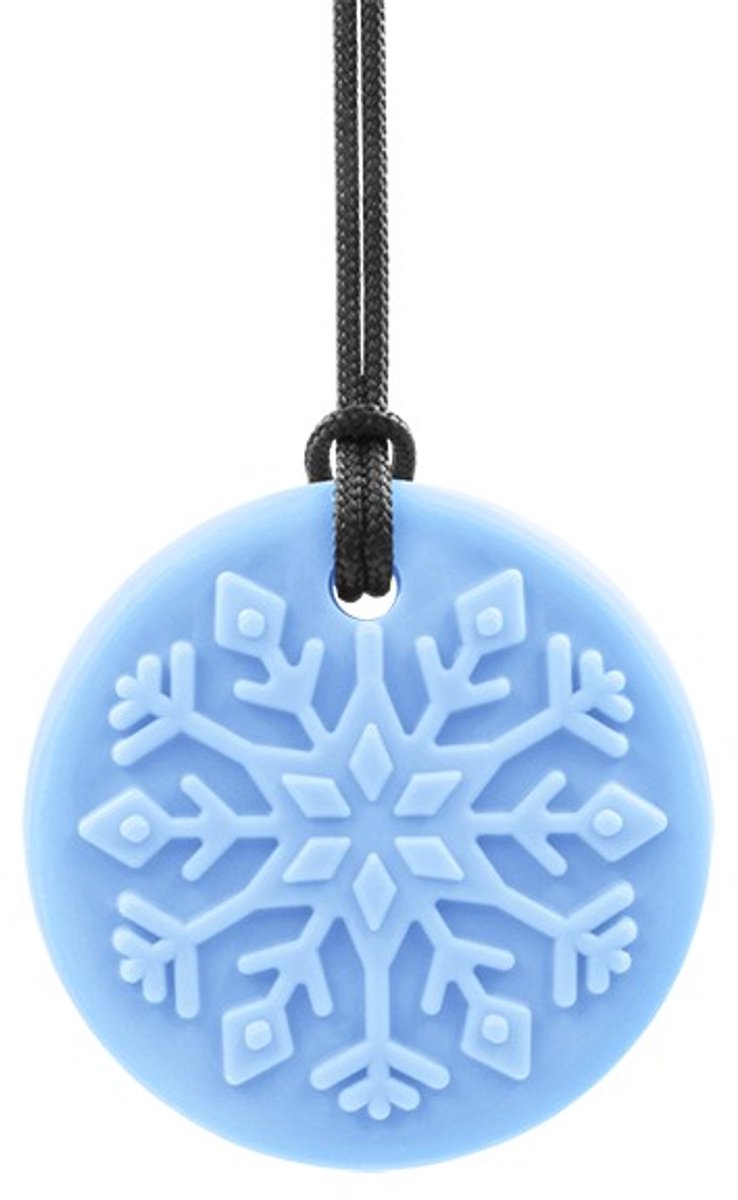 ARK Therapeutic kauwsieraad sneeuwvlok Blizzard Bite lichtblauw speelgoed.