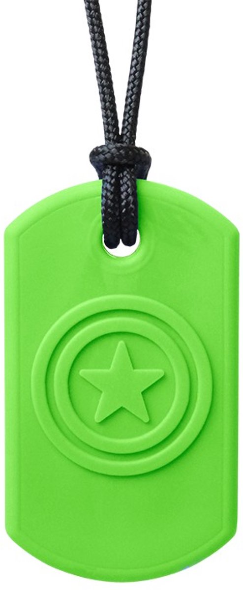 ARK Therapeutic bijtsieraad speelgoed Super Star limegroen XT medium.