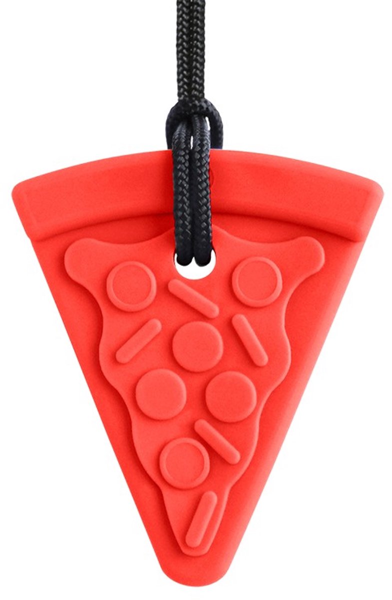 ARK Therapeutic kauwketting pizza rood sensorisch speelgoed.