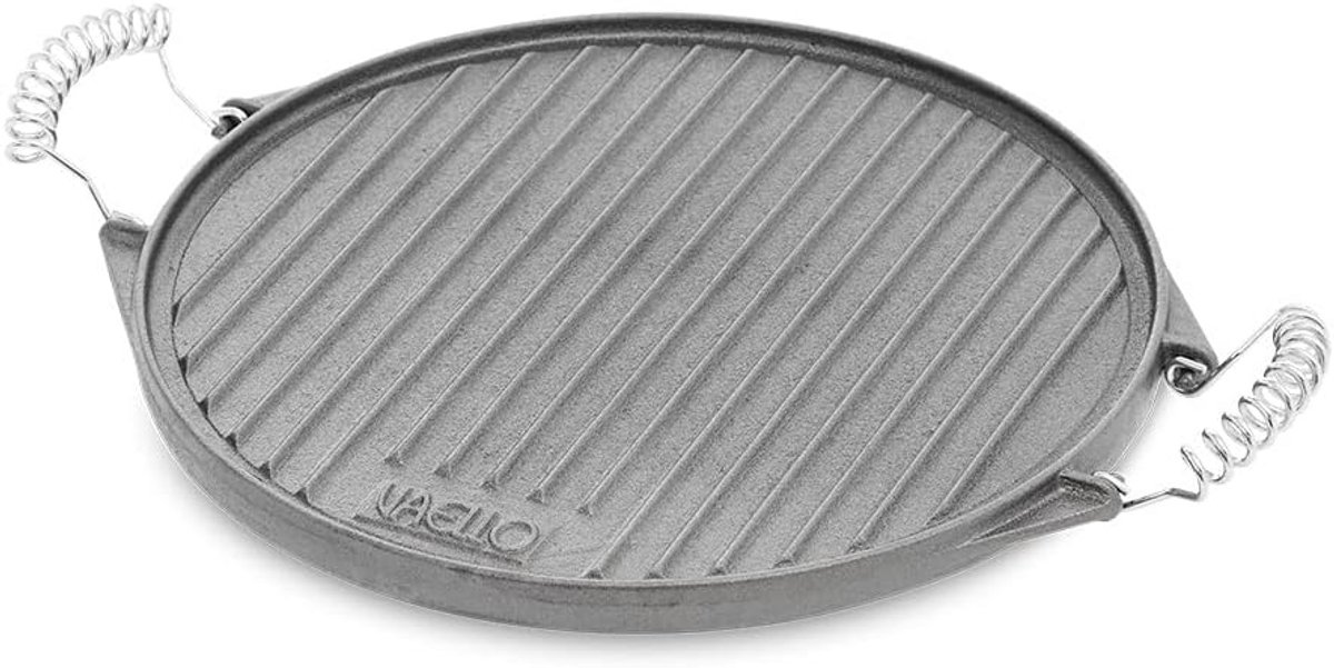 Grote Ronde Gietijzeren Bakplaat 43 cm Perfect voor Grillen en Pannenkoeken