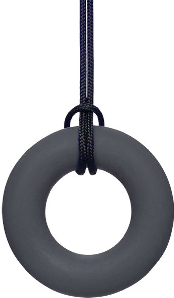ARK Therapeutic bijtketting ring kauwsieraad grijs XXT - sensorisch speelgoed.