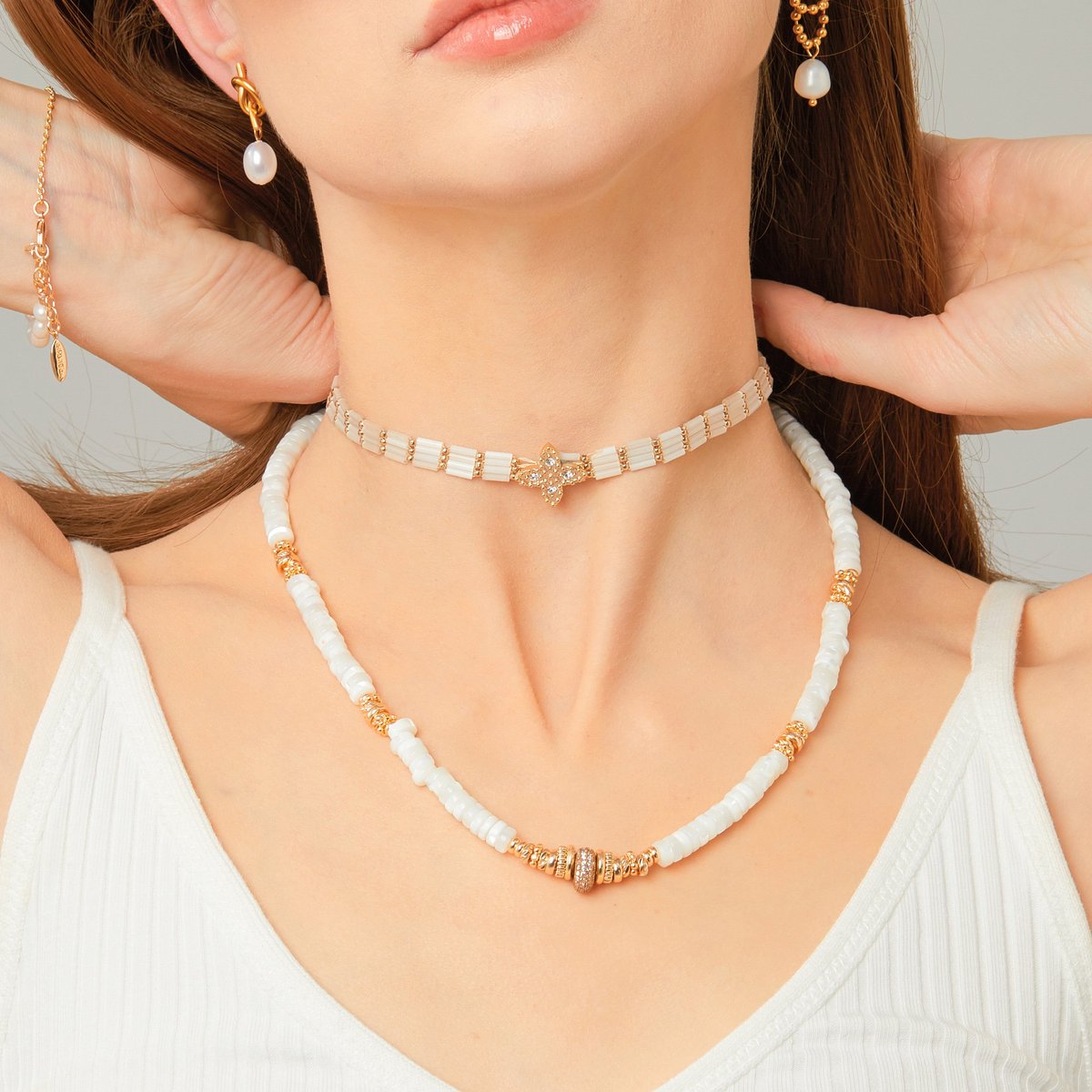 Hipanema Marvella witte ketting