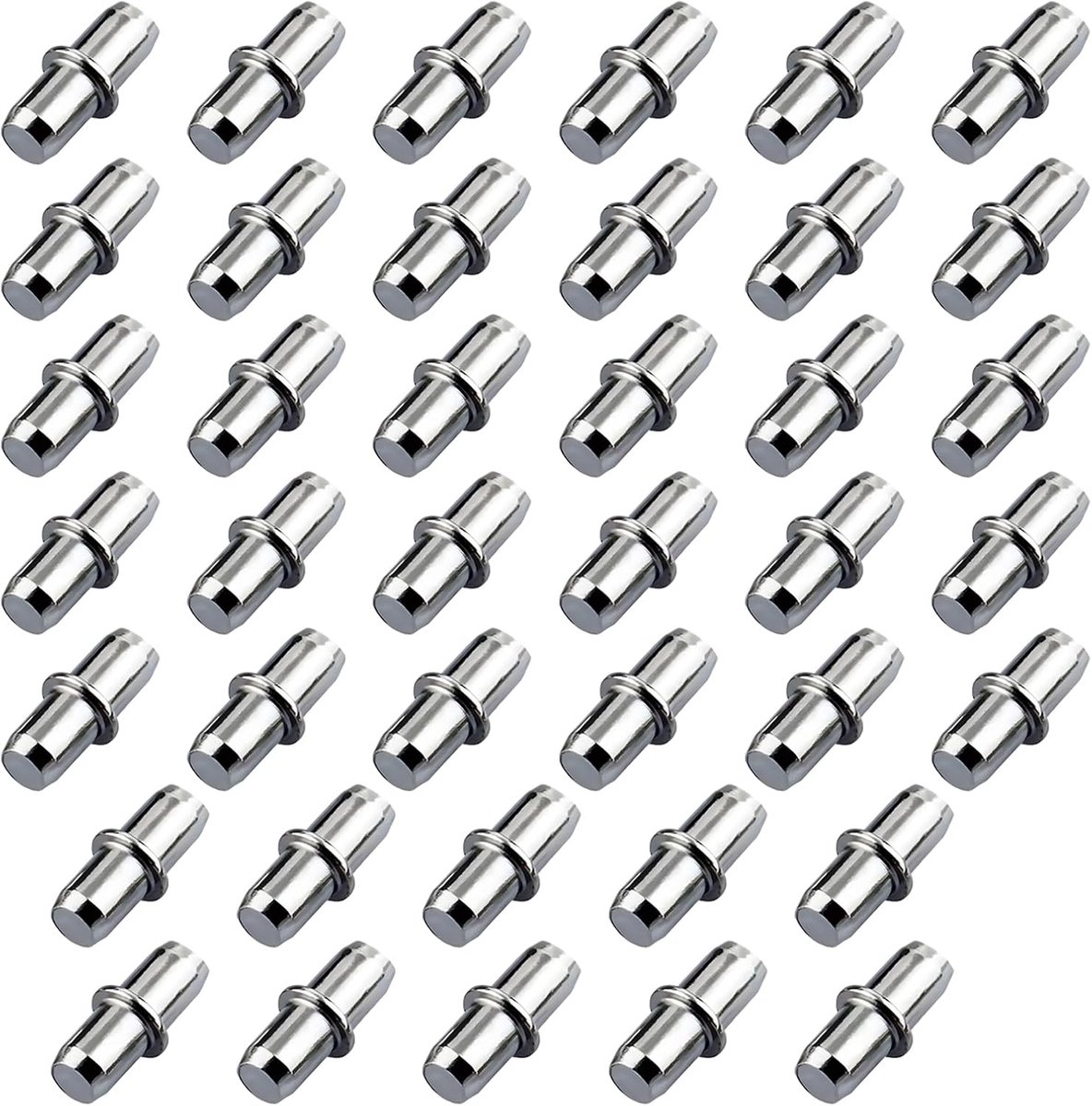 Famanu – 40 stuks plankdragers voor planken, cilindrische houders, ideaal voor keukenmeubels en boekenkasten, eenvoudig te installeren, afmetingen 5 x 16 mm