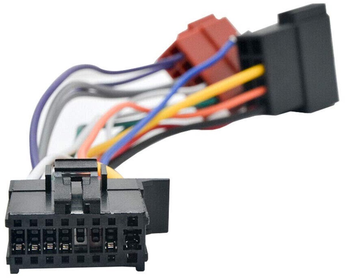 ONF3 - Auto Stereo Radio ISO Lead Kabelboom - Universele Connector - Zwart - Vervangen Harnas - Compatibel met Diverse Auto's - Voor Aftermarket...