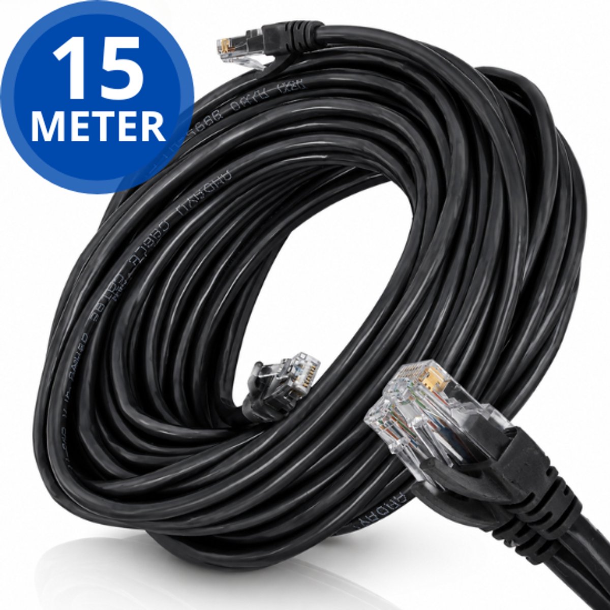 Twenty4seven® Internetkabel - CAT6 & RJ45 Netwerkkabel - 15 Meter & 1000 Mbps - Voor Router, Modem, PC, Laptop, Switch Etc.