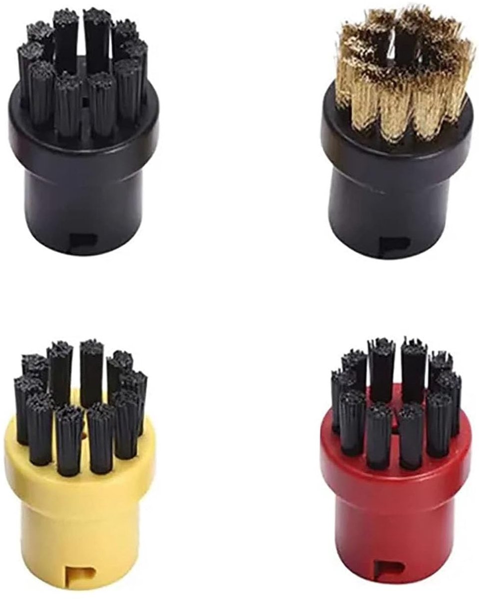 Pack van 4 Nylon Stoomreiniger Borstels voor Kärcher SC - Diverse Kleuren