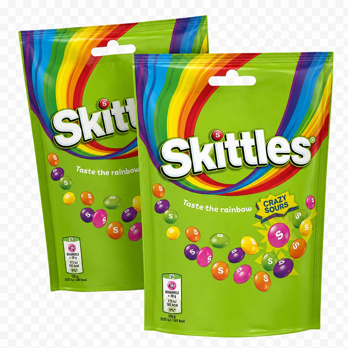 Skittles Crazy Sours 2 Stuks