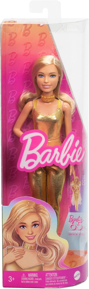 Barbie Fashionistas 65 jaar - Goud pak - Modepop — afbeelding 2