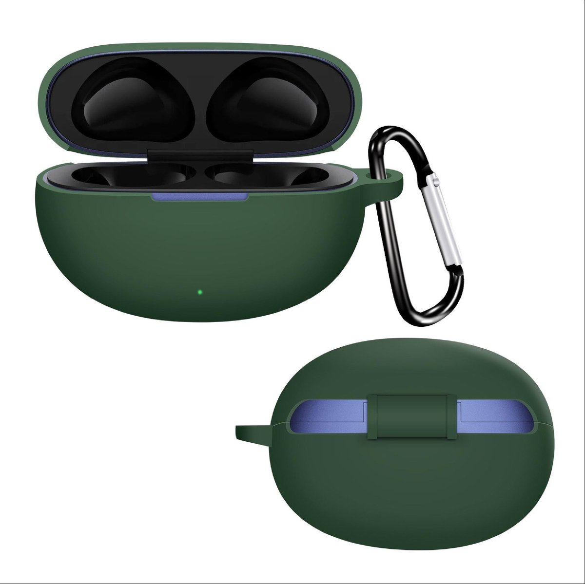ONF3 - Hoesje - Siliconen - Ultradun en zacht - Leger groen - Valbestendig - Geschikt voor Realme Buds Air 6 Pro - Realme Buds Air 6 Pro