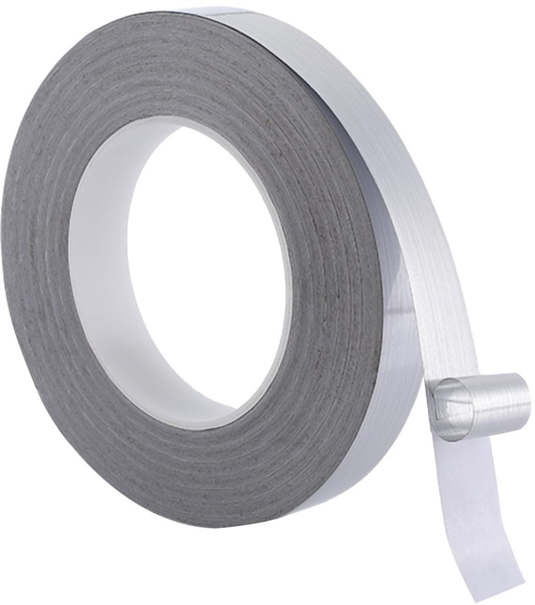 Dailygoody - Spiegelband - Wandbekleding - 50 meter - Zilver