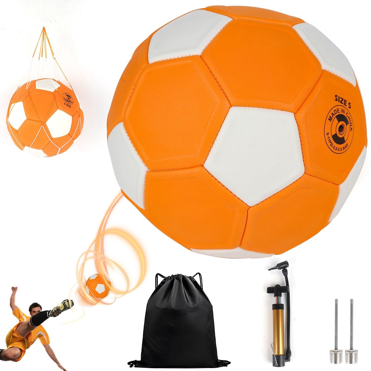 Store_8 - Gebogen Voetbal - Flexibel en Zacht - Ideaal voor Kinderen - Maat 5 - Buiten Activiteiten - Robuuste Rubber Coating - Voor Sportliefhebbers