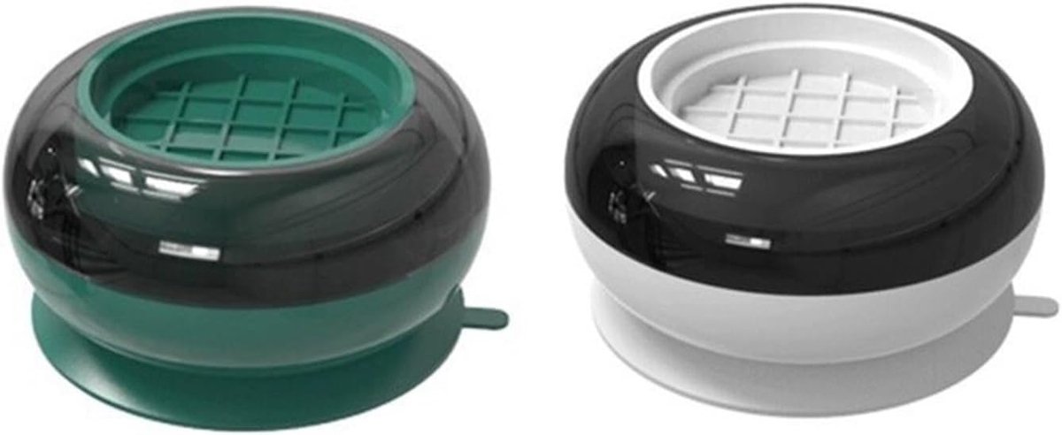 Anti Vibratie Pads - Apparaat Dempers - Stille Werking - Universele Pasvorm - 7.7 cm Diameter - Gemengd Groen Wit