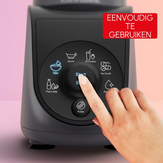 Moulinex Blend Up Essential LM1EHBF0 - Mini Blender - Romige smoothies en sauzen - 800 W - 6 automatische programma’s - Tritan drinkflessen voor onderweg - Smoothie blender van Moulinex — afbeelding 4