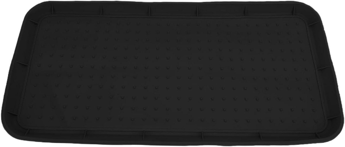 Schoenenbak met Lip - Schoenenmat Lade - Huis Organiseren - Verhoogde Randen - 76x38cm - Zwart