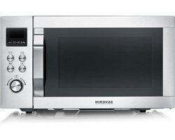 Multifunctionele Oven - Airfryer Magnetron - Gerechten Bereiden - 4-in-1 Functionaliteit - 25 Liter - Zilver