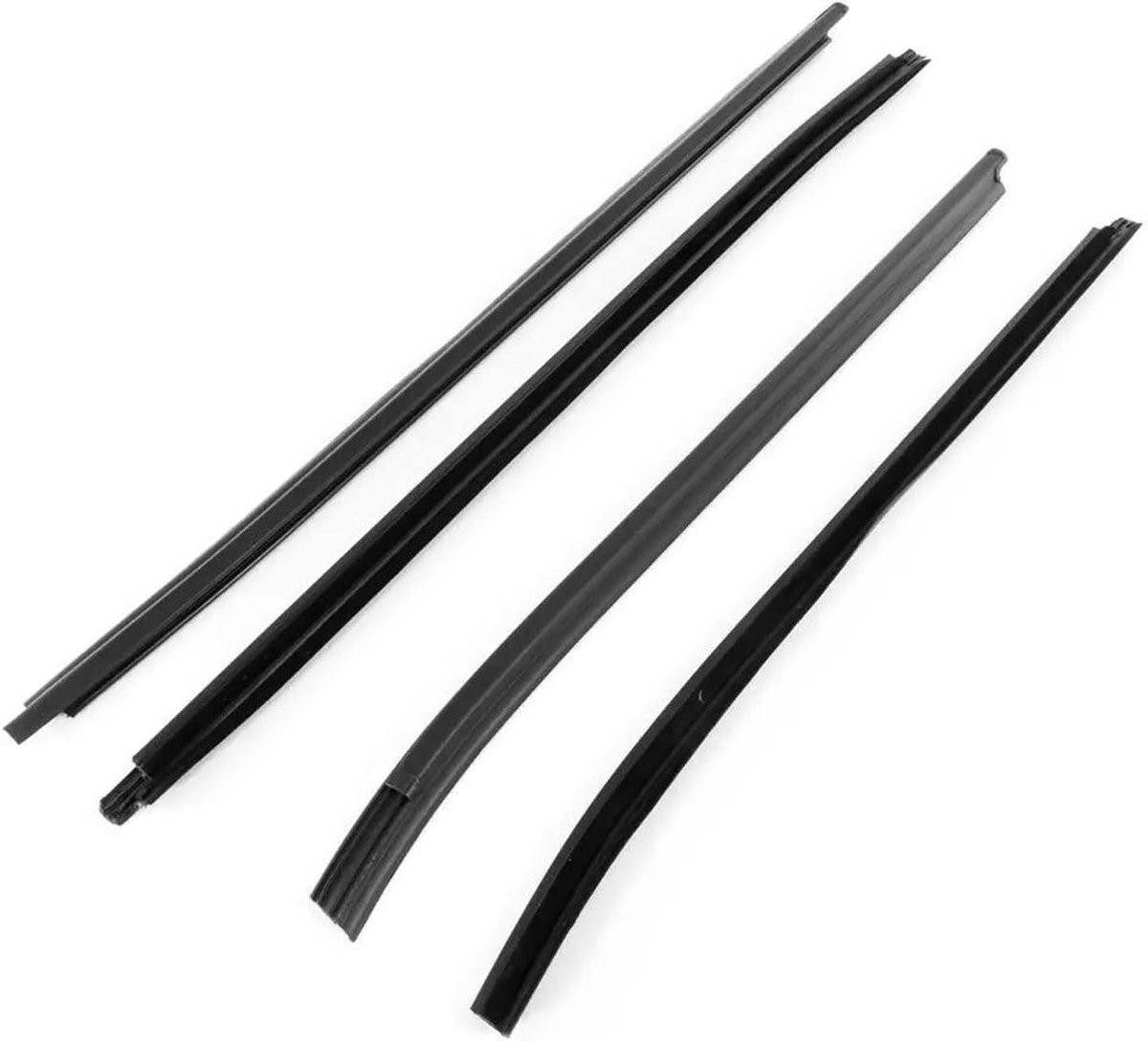 Auto Raam Afdichting - Rubber Strip - Waterdicht Maken - Duurzaam Materiaal - 4 Stuks - Zwart