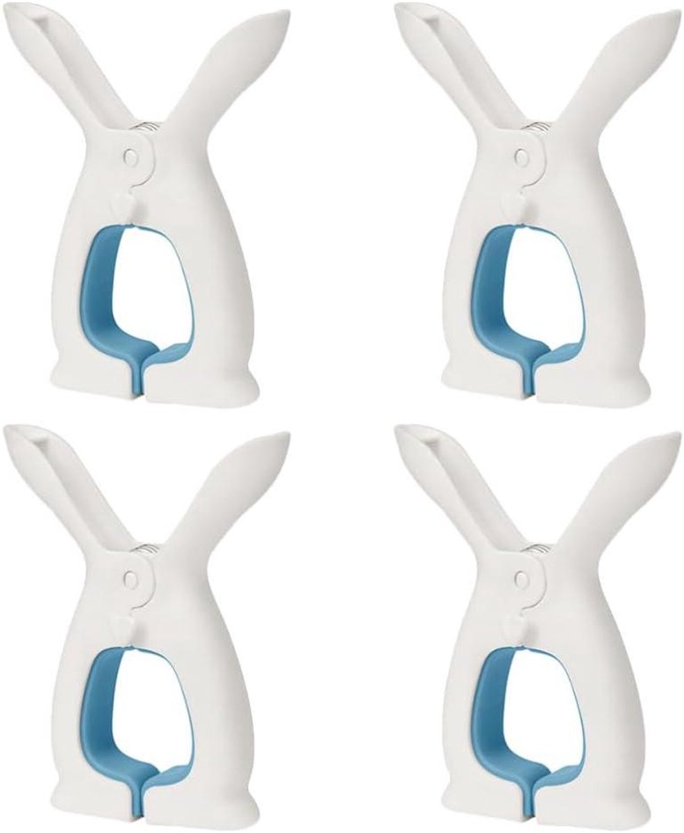 Kledingklemmen Set - Winddichte Clips - Buiten Drogen - Antislip Ontwerp - 4 Stuks - Hemelsblauw