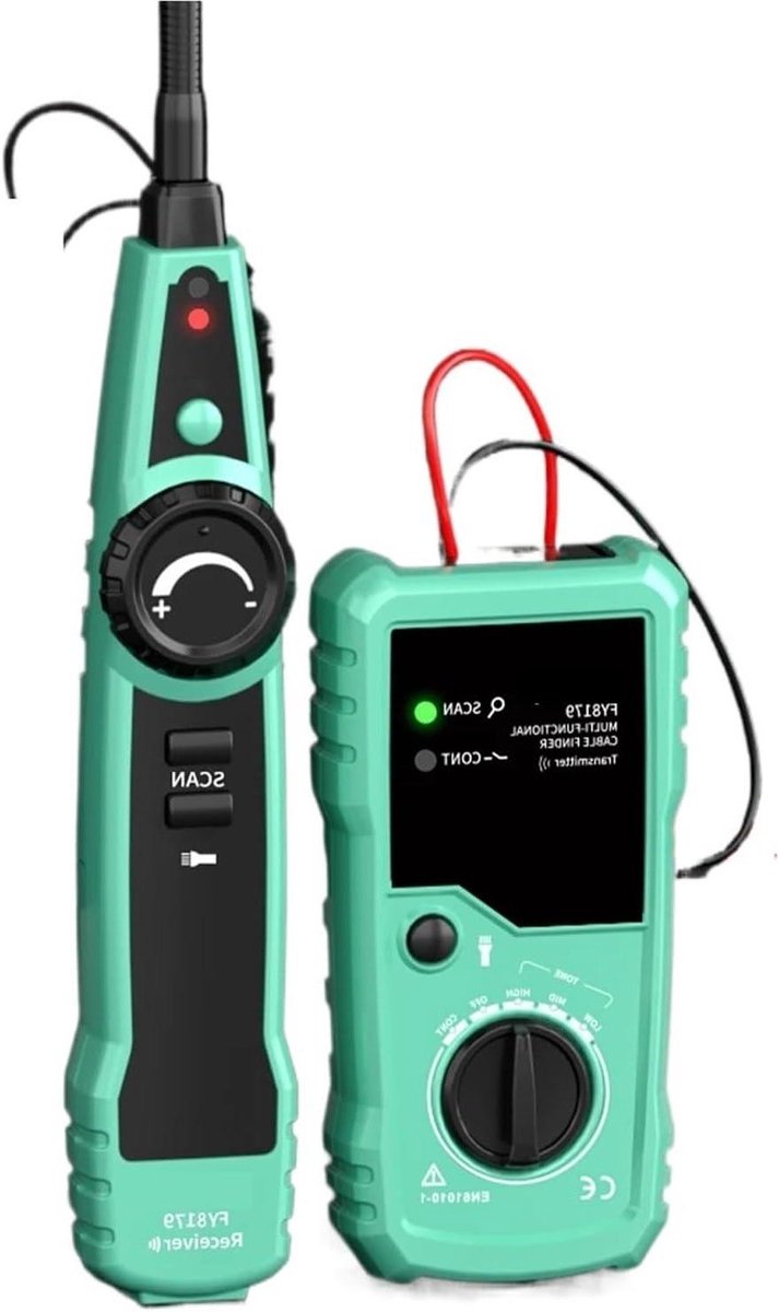 Netwerkkabeltester - Circuittester Detector - Kabel Fouten Opsporen - Tot 2 Meter Diepte - Analoog Signaal - One Color