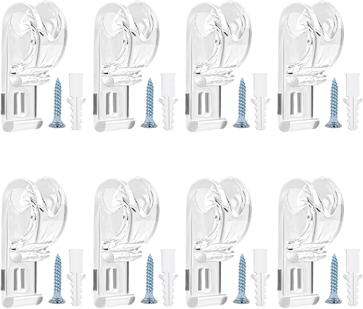 Rolgordijn Haken - Ketting Fixatie - Veiligheid Thuis - Kindveilige Bevestiging - 8 Stuks 