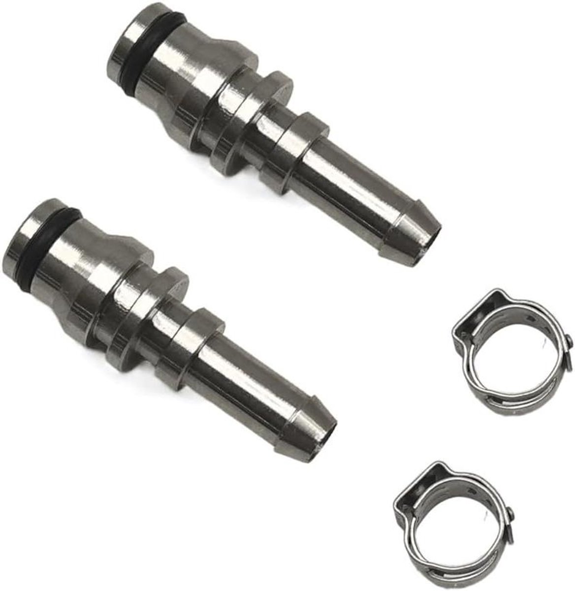 Vervangende slangsteel - Tapijt reiniger deel - Stoffering reinigen - Roestvrij staal - 2 stuks - Zilverkleurig