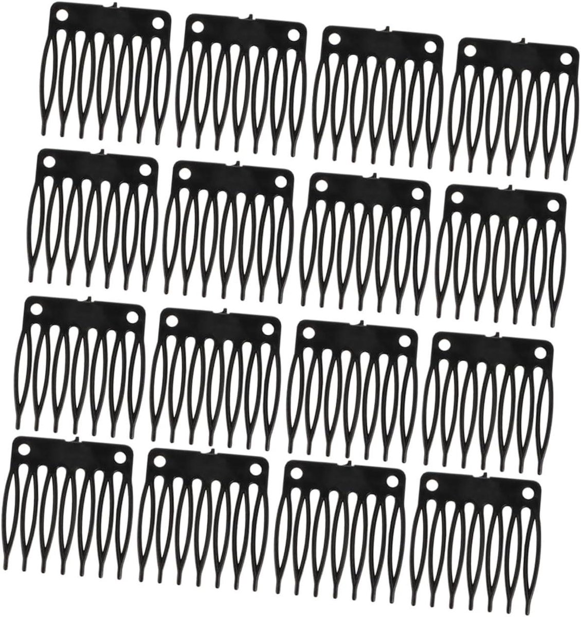 Pruik Clips - Kammetjes Bevestigen - Haar Styling - Duurzame Accessoires - 100 Stuks - Zwart