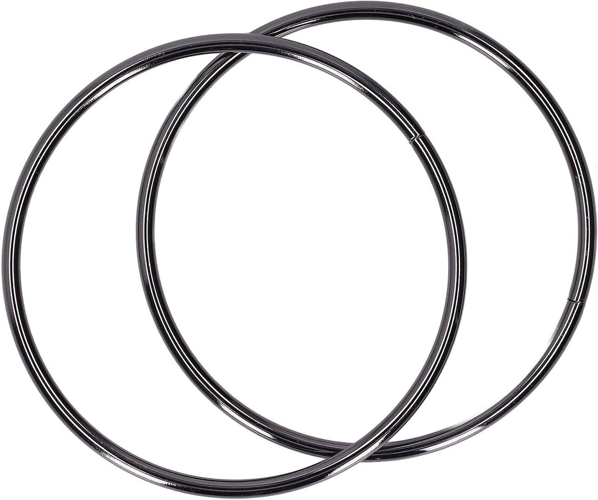 Ronde Handvatten voor Handtassen, 2 Stuks, Metaal, Vervangende Handvatten voor Zelfgemaakte Tassen, Ideaal voor Knutselen en Bag Making
