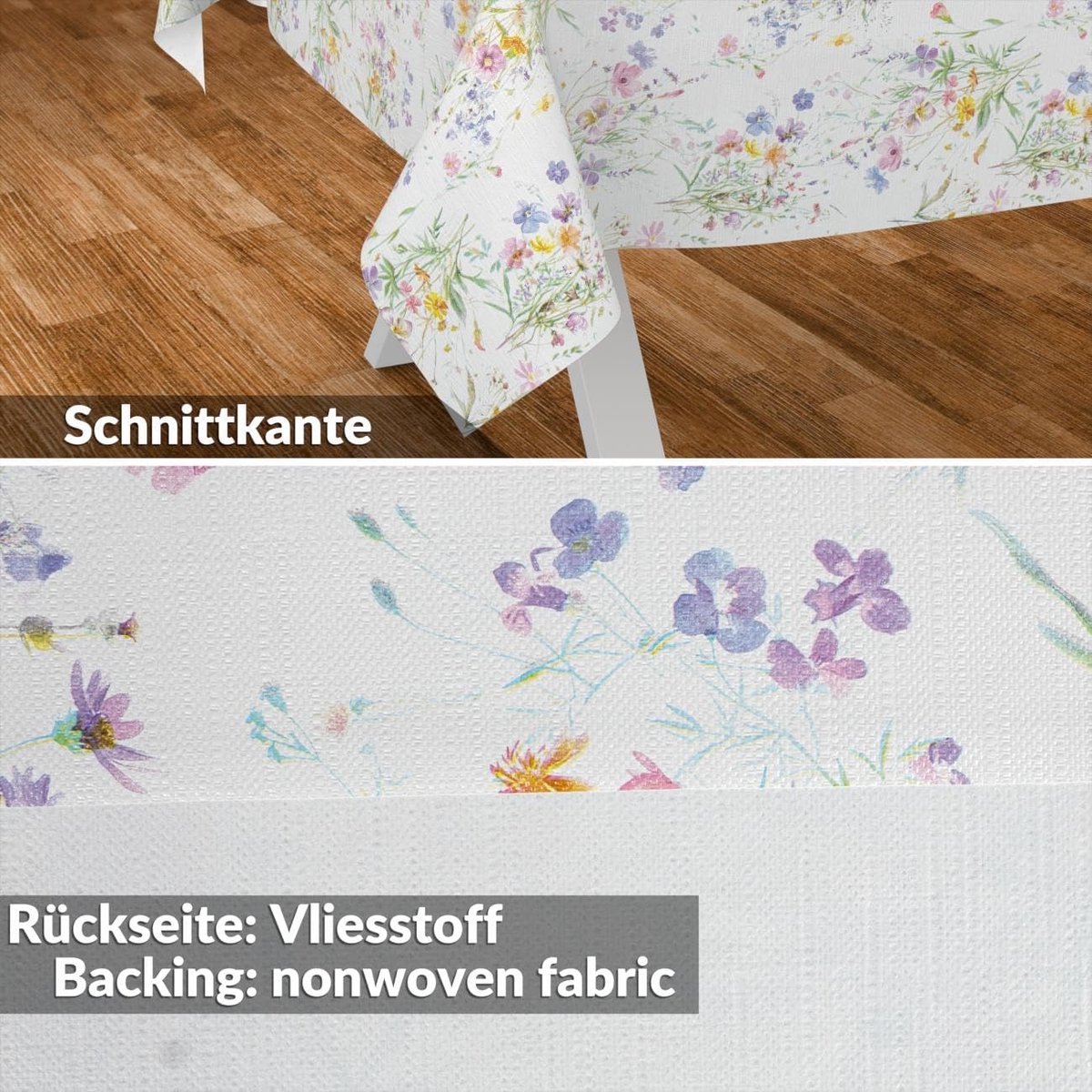 Tafelkleed - Oliezeil - Tuinfeest - Waterafstotend - 90 x 130 cm - Bloemenprint