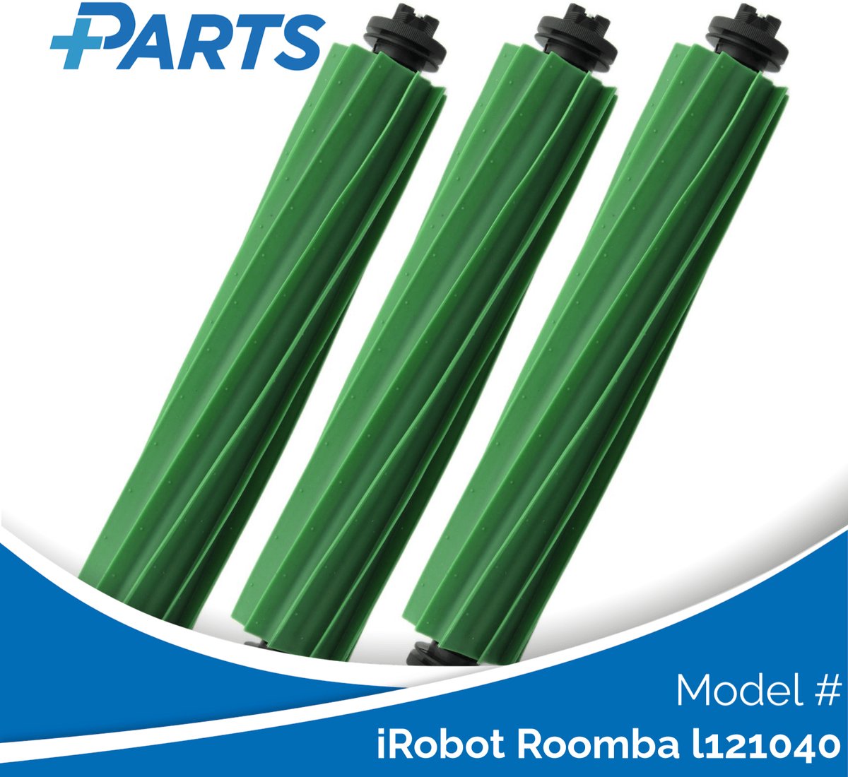 iRobot Roomba l121040 Borstels (3 Stuks, Plus.Parts® alternatief voor 4849902)