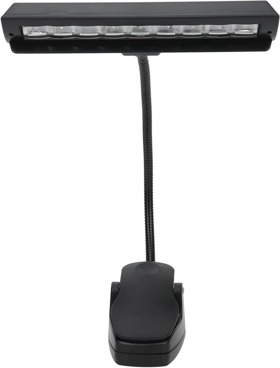 Oplaadbare LED Muziekstandaard Lamp met Klem - Verstelbare USB Lessenaarverlichting