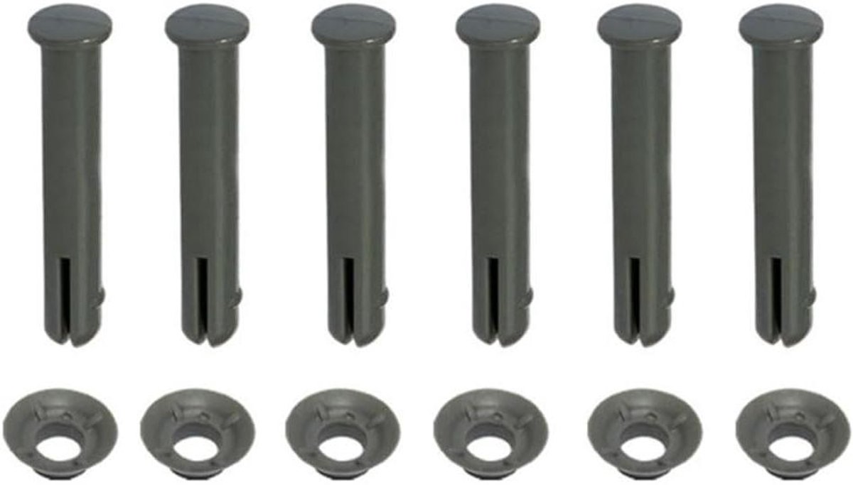 Zwembad reparatie set – Pinnen ringen – Zwembad onderhoud – Perfecte pasvorm – 60 mm 6 sets – Grijs Zwembad reparatie set – Pinnen ringen – Zwembad onderhoud – Perfecte pasvorm – 60 mm 6 sets – Grijs