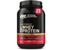 Optimum Nutrition Gold Standard 100% Whey Protein - Double Rich Chocolate - Proteine Poeder - Eiwitshake - 900 gram (28 servings)
