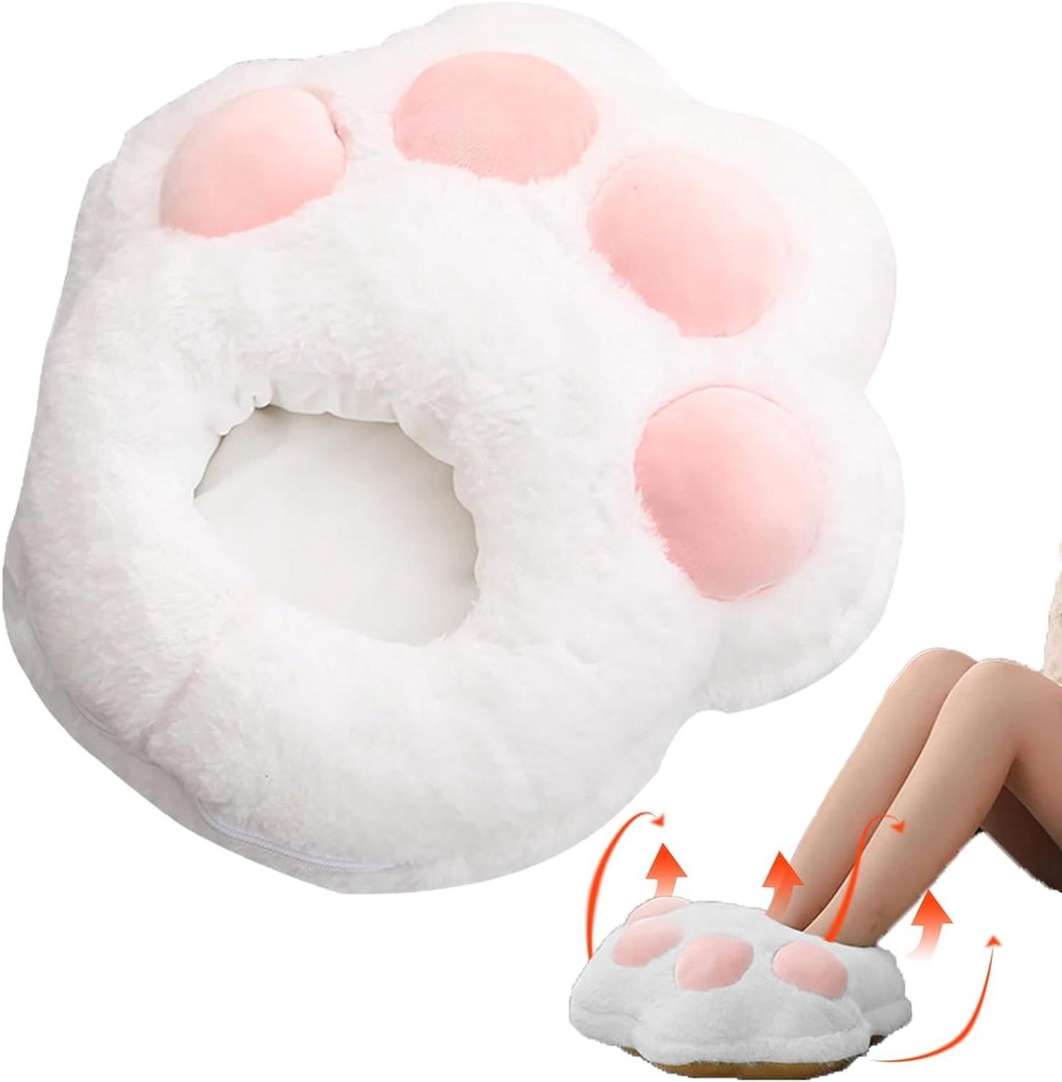 Elektrische Voetenwarmer - Verwarmde Schoenen - Warm Blijven - 3 Temperatuurstanden - USB Aangedreven - Kat Poot Design