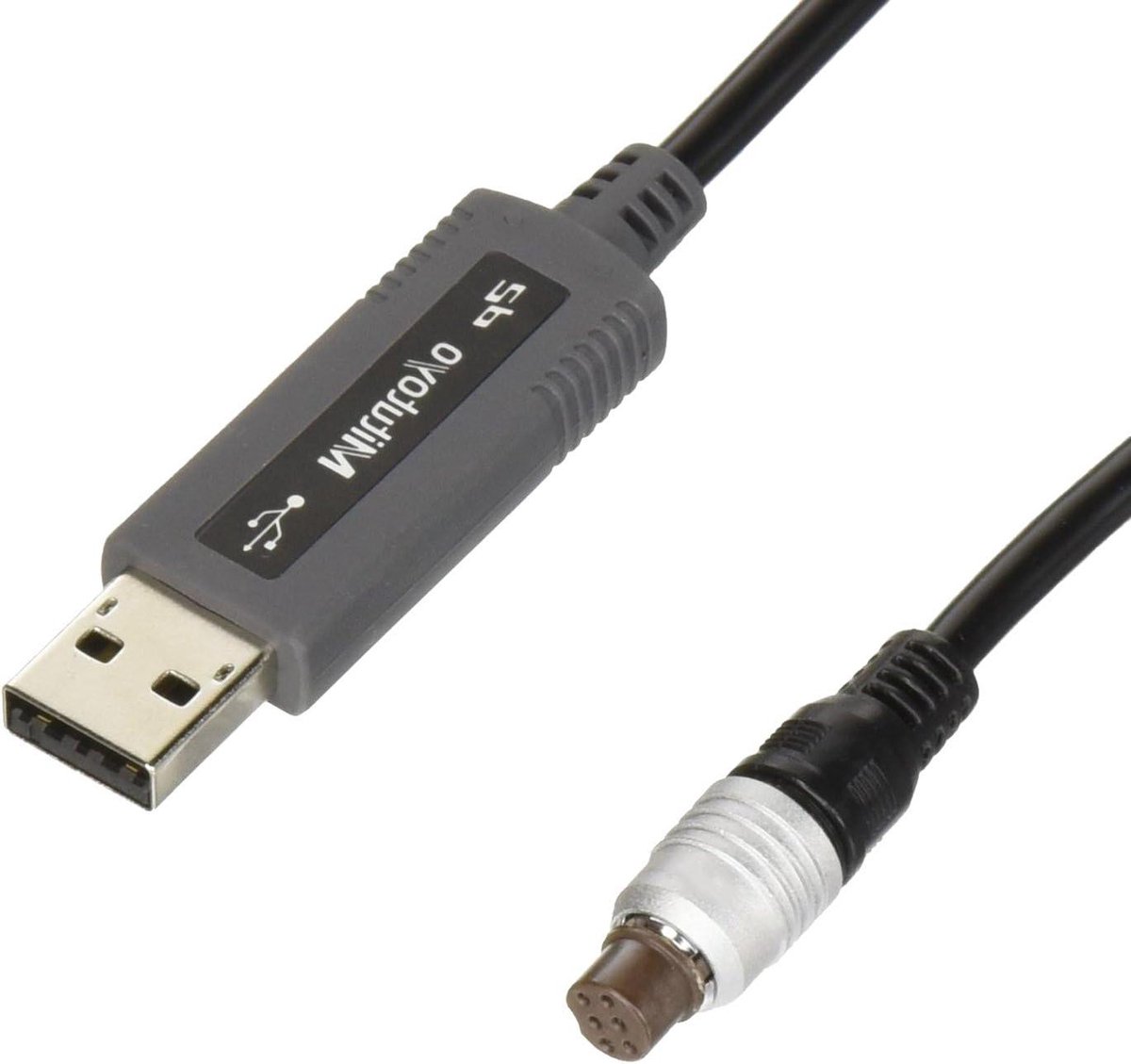 USB Directe Kabel - Meetgegevens Kabel - Data Overdracht - Plug and Play - 6-pins Rond - Zwart