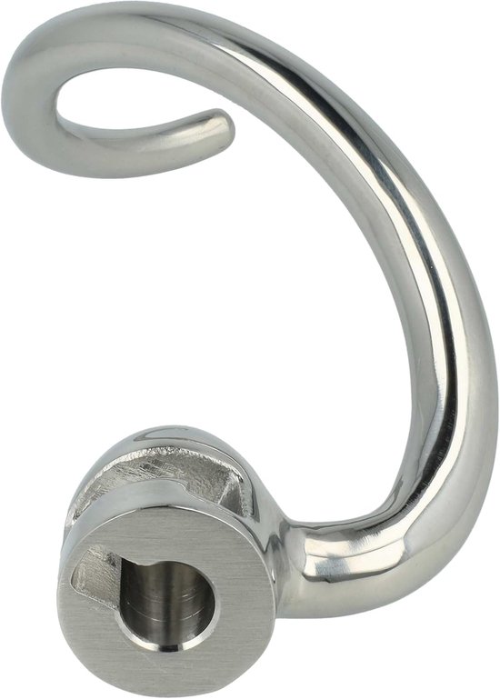 Kneedhaak Keukenmachine - Roerhaak Deeg - Zwaar Deeg Kneden - Antiaanbaklaag - 18 x 6 cm - Zilver — afbeelding 4
