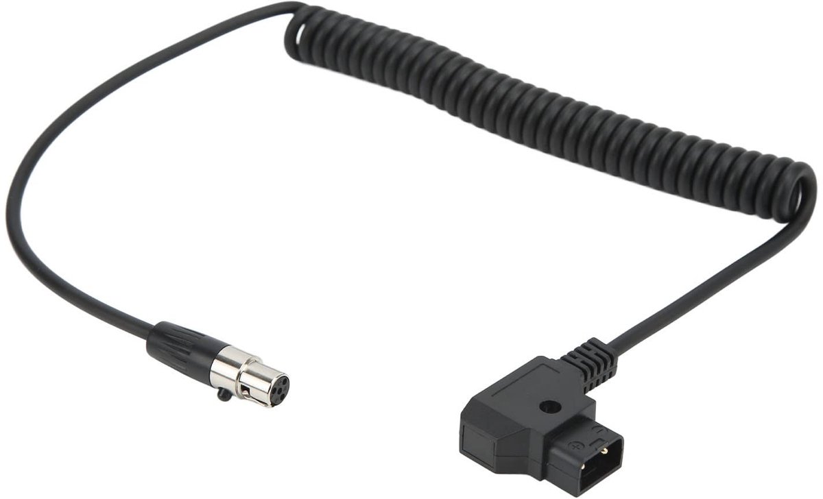 aladdien - D-Tap Male Naar 4-pins Mini XLR-adapter - Voeding Monitor - Professionele Kwaliteit - Compact Formaat - 12V Voedingskabel - Geschikt voor..