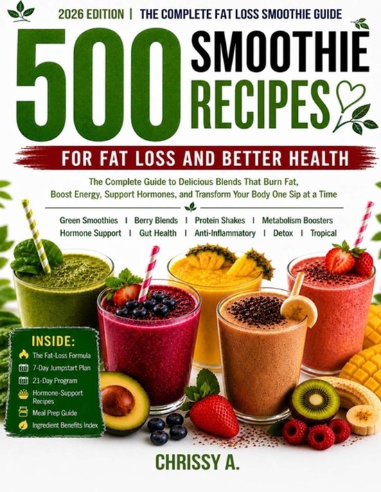 500 Smoothie Recipes for Fat Loss and Better Health - cover