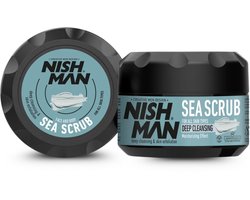 Nishman Facial Sea Scrub 300ml zeemineralen dieptereiniging voor heren