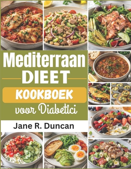 Mediterraan Dieet Kookboek voor Diabetici - cover