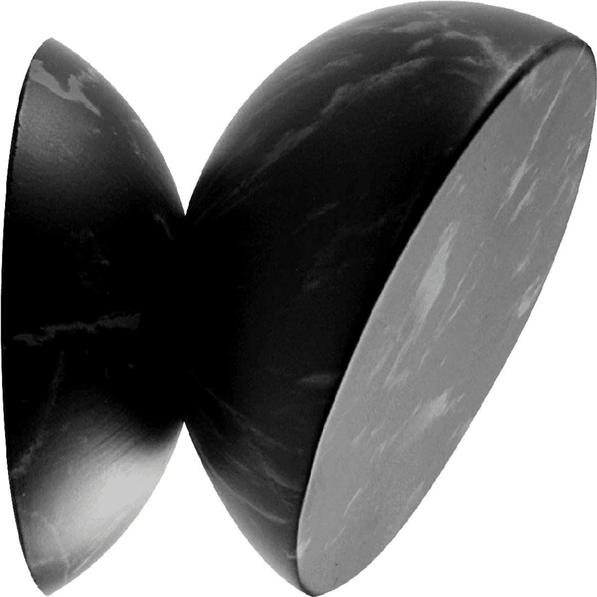 dob design kapstok wandknop - koptelefoonhouder - OBSEDIAN