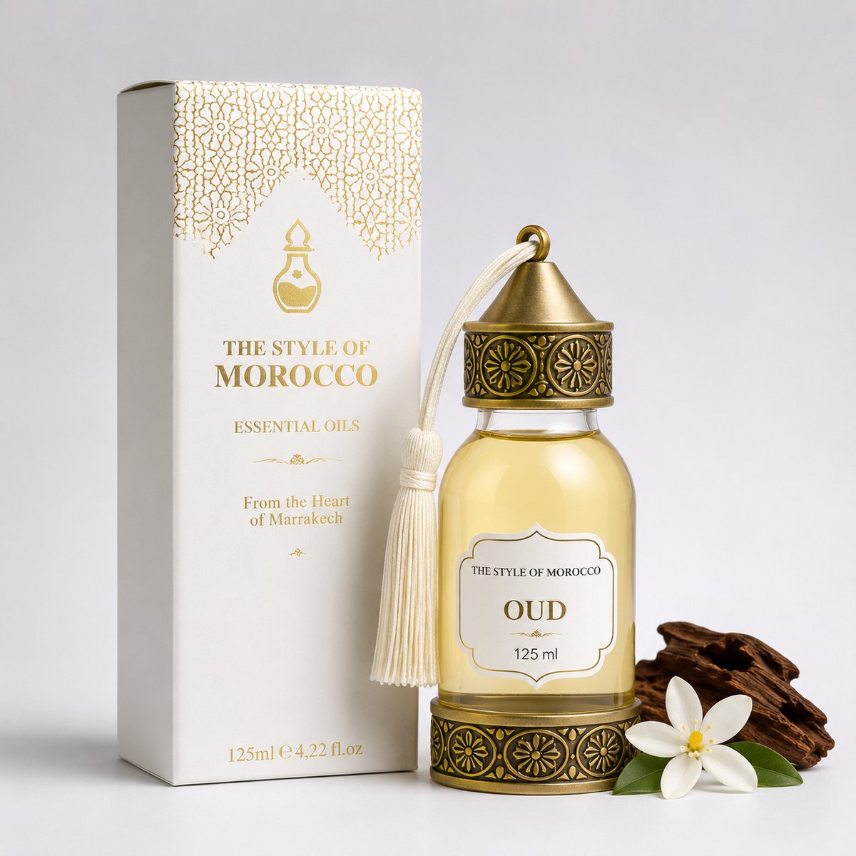 Oud Geurolie 125ml – Huisparfum voor Geurbrander – The Style Of Morocco