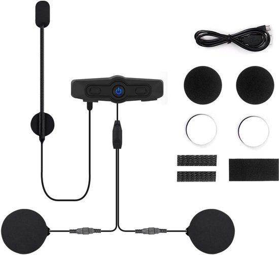Draadloze Binaurale Motorhelm Headset voor Telefoon en GPS — afbeelding 4