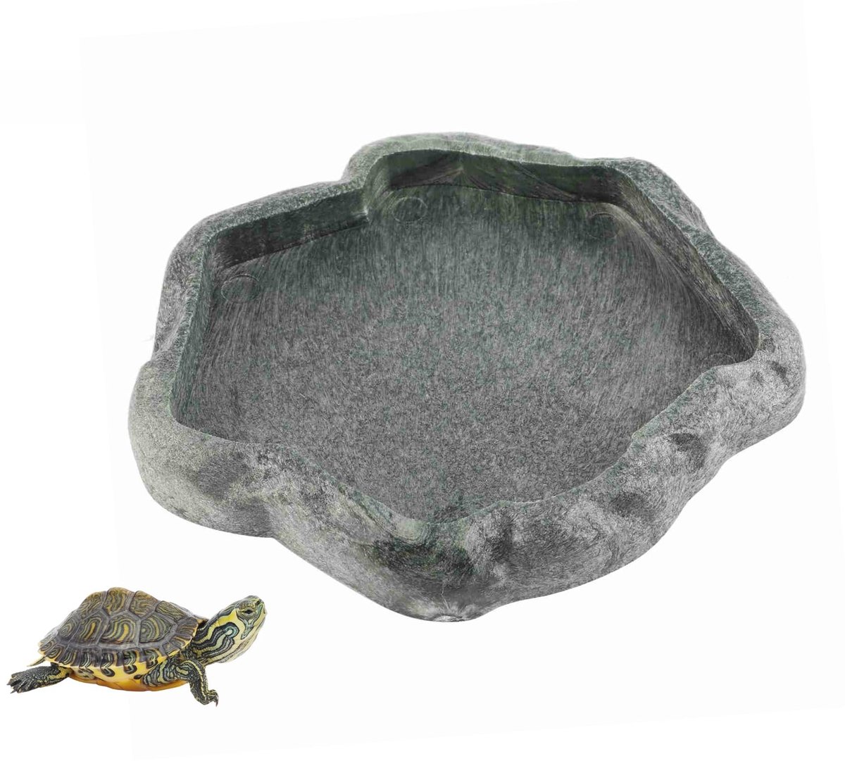 aladdien - Reptielen Feeder - Voedingsschotel - Duurzaam en veelzijdig - 12x14 cm - Geschikt voor schildpad, gekko en slang - Handmatig gebruikt - A..