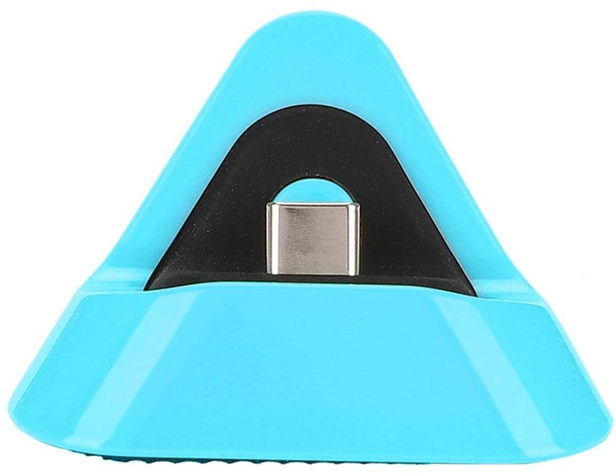 ONF3 - Draagbaar Laadstation Type C - Oplader voor Lite Host - Driehoekige Basis - Kleur Blauw - Stabiele Oplader - Ideaal voor Thuis en Op Reis