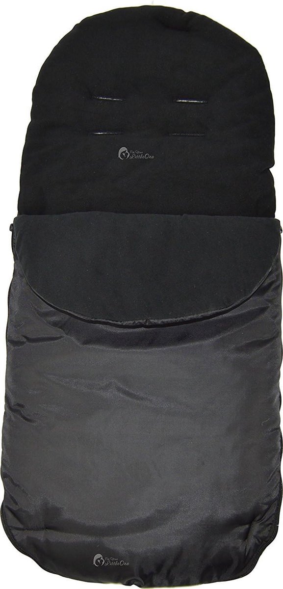 Kinderwagen Voetenzak - Warm Buideltje - Comfortabel Reizen - Wind- en Waterdicht - 46 x 40 cm - Zwart — afbeelding 4