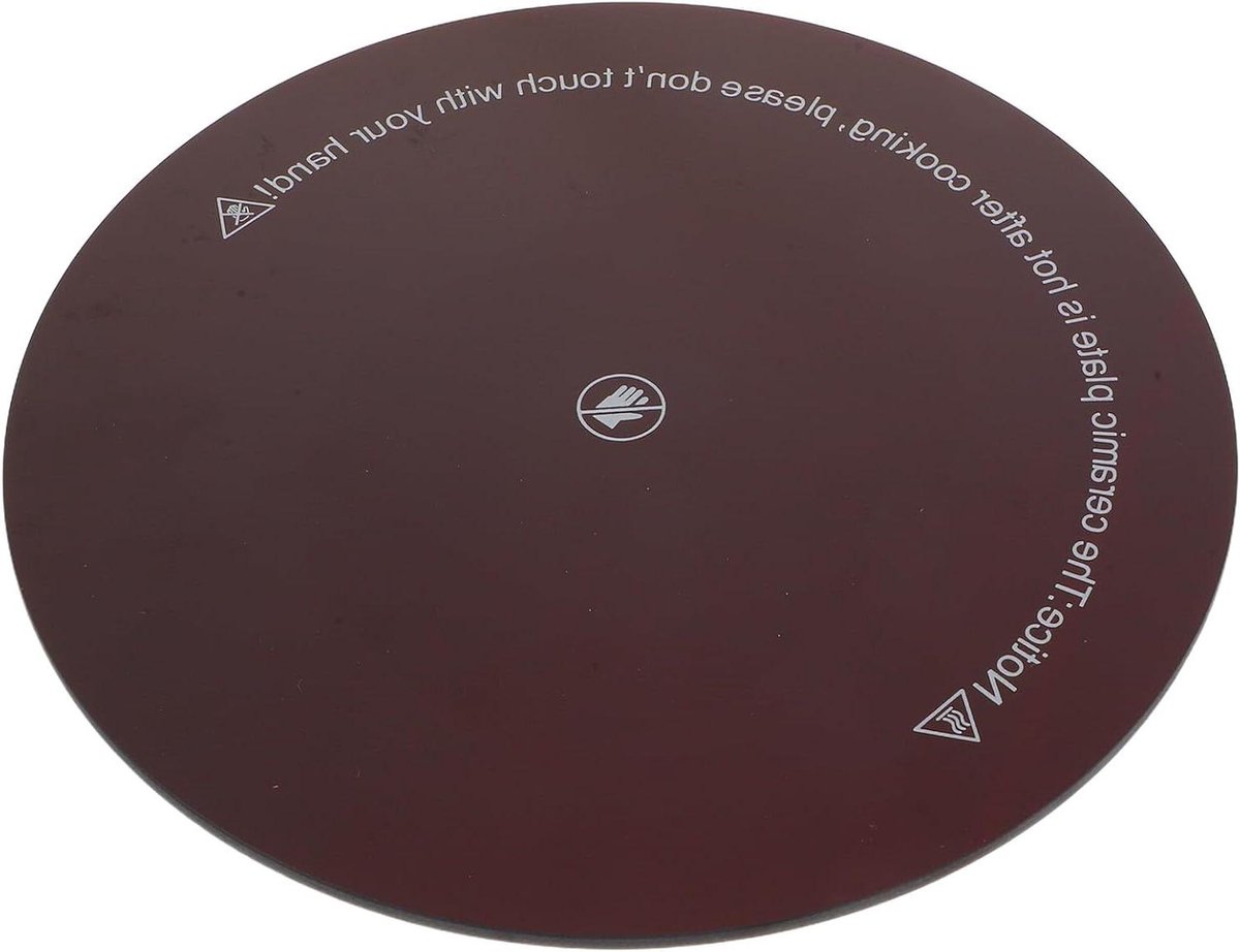Inductie Plaat - Adapter Plaat - Koken Verbeteren - Extra Sterk Glas - 20x20 cm - Zwart