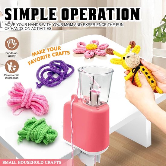 Automatische Vlechtmachine - Sieraden Maker - Handwerk Projecten - Constante Spanningscontrole - 14.5 x 11 x 16 cm — afbeelding 3